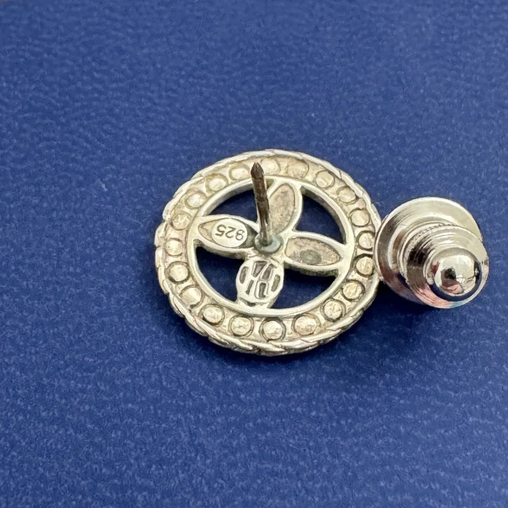 John Hardy .925 Sterling Silver Collectible Kawung Round  Pin / Tie Tac